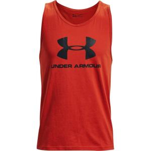imageUnder Armour Mens Sportstyle Logo TankRadiant Red 839Black