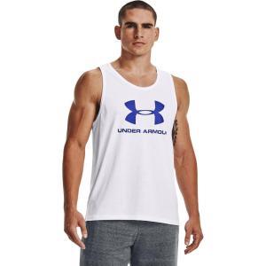 imageUnder Armour Mens Sportstyle Logo TankWhite 102Steel