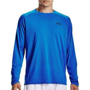 imageUnder Armour Mens Tech 20 LongSleeve TShirtBlue Circuit 436Academy Blue