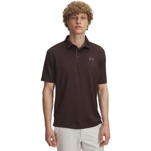 imageUnder Armour Mens Tech Golf Polo246 Kona Brown   Pitch Gray