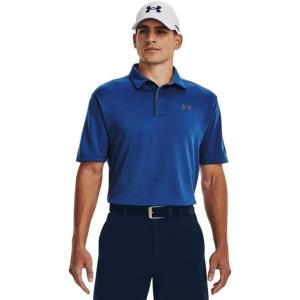 imageUnder Armour Mens Tech Golf Polo471 Blue Mirage   Pitch Gray