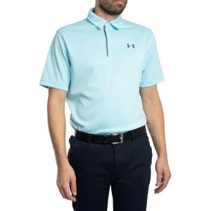 imageUnder Armour Mens Tech Golf Polo494 Stream   Pitch Gray