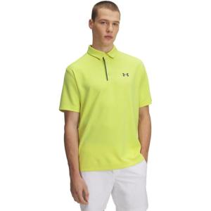 imageUnder Armour Mens Tech Golf Polo728 Sonic Yellow   Pitch Gray