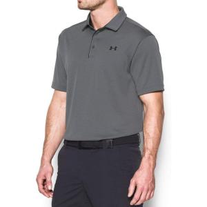 imageUnder Armour Mens Tech Golf PoloGray Black Black
