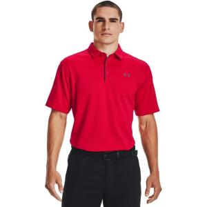 imageUnder Armour Mens Tech Golf PoloRed 600Graphite