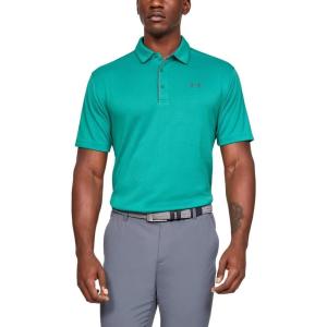 imageUnder Armour Mens Tech Golf PoloTeal Rush 454Pitch Gray