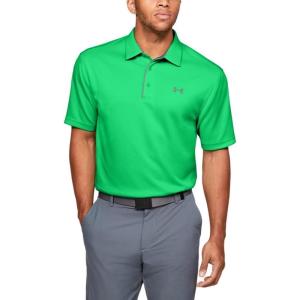 imageUnder Armour Mens Tech Golf PoloVapor Green 300Pitch Gray