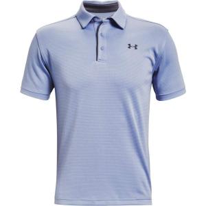 imageUnder Armour Mens Tech Golf PoloWashed Blue 420Pitch Gray