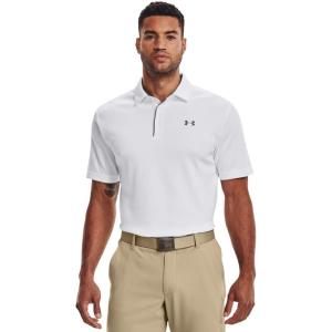 imageUnder Armour Mens Tech Golf PoloWhite Graphite Graphite
