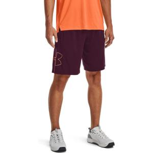 imageUnder Armour Mens Tech Graphic Shorts572 Purple Stone   Orange Blast
