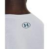 imageUnder Armour Mens Big Logo Short Sleeve TShirt015 Halo Gray Light Heather   Tourmaline Teal