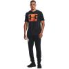 imageUnder Armour Mens Big Logo Short Sleeve TShirtBlack 003Rogue Orange