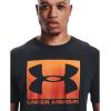 imageUnder Armour Mens Big Logo Short Sleeve TShirtBlack 003Rogue Orange
