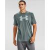 imageUnder Armour Mens Big Logo Short Sleeve TShirtLichen Blue 424Enamel Blue
