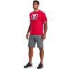 imageUnder Armour Mens Big Logo Short Sleeve TShirtRed 600Steel