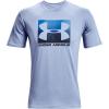 imageUnder Armour Mens Big Logo Short Sleeve TShirtWashed Blue 420Blue Circuit