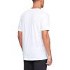 imageUnder Armour Mens Big Logo Short Sleeve TShirtWhite Petrol Blue