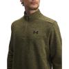 imageUnder Armour Mens Fleece Twist Quarter Zip320 Canteen Green   Black