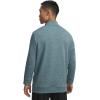 imageUnder Armour Mens Fleece Twist Quarter Zip587 Jasper Blue   Black