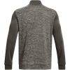 imageUnder Armour Mens Fleece Twist Quarter ZipPewterfresh Clayblack