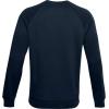 imageUnder Armour Mens Rival Fleece Crew TShirtAcademy Blue 408Onyx White