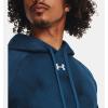 imageUnder Armour Mens Rival Fleece Printed Hoodie025 Castlerock Light Heather   White