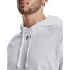 imageUnder Armour Mens Rival Fleece Sportstyle Logo Hoodie100 White   Black