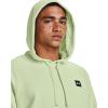imageUnder Armour Mens Rival Fleece Sportstyle Logo Hoodie369 Phosphor Green   Onyx White