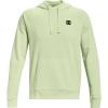 imageUnder Armour Mens Rival Fleece Sportstyle Logo Hoodie369 Phosphor Green   Onyx White