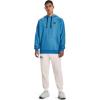 imageUnder Armour Mens Rival Fleece Sportstyle Logo Hoodie437 Petrol Blue Light Heather   Onyx White
