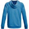 imageUnder Armour Mens Rival Fleece Sportstyle Logo Hoodie437 Petrol Blue Light Heather   Onyx White