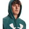 imageUnder Armour Mens Rival Fleece Sportstyle Logo Hoodie722 Coastal Teal   Onyx White