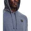 imageUnder Armour Mens Rival Fleece Sportstyle Logo Hoodie767 Aurora Purple   Onyx White