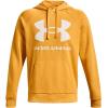 imageUnder Armour Mens Rival Fleece Sportstyle Logo Hoodie782 Rise   Onyx White