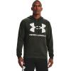 imageUnder Armour Mens Rival Fleece Sportstyle Logo HoodieBaroque Green 310Onyx White