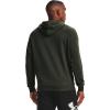 imageUnder Armour Mens Rival Fleece Sportstyle Logo HoodieBaroque Green 310Onyx White