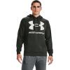 imageUnder Armour Mens Rival Fleece Sportstyle Logo HoodieBaroque Green 310Onyx White