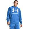 imageUnder Armour Mens Rival Fleece Sportstyle Logo HoodieBrilliant Blue 787Onyx White