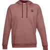 imageUnder Armour Mens Rival Fleece Sportstyle Logo HoodieCinna Red Light Heather 689Onyx White
