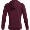 imageUnder Armour Mens Rival Fleece Sportstyle Logo HoodieDark Maroon 601Onyx White