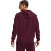imageUnder Armour Mens Rival Fleece Sportstyle Logo HoodieDark Maroon 601Onyx White