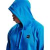 imageUnder Armour Mens Rival Fleece Sportstyle Logo HoodieElectric Blue 428Onyx White