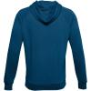 imageUnder Armour Mens Rival Fleece Sportstyle Logo HoodieGraphite Blue 581Onyx White