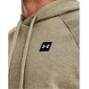 imageUnder Armour Mens Rival Fleece Sportstyle Logo HoodieKhaki Gray Light Heather 038Gray