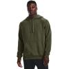imageUnder Armour Mens Rival Fleece Sportstyle Logo HoodieMarine Od Green Light Heather 390Onyx White