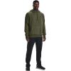 imageUnder Armour Mens Rival Fleece Sportstyle Logo HoodieMarine Od Green Light Heather 390Onyx White