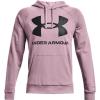 imageUnder Armour Mens Rival Fleece Sportstyle Logo HoodieMauve Pink 698Black