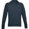 imageUnder Armour Mens Rival Fleece Sportstyle Logo HoodieMechanic Blue 467Onyx White