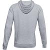 imageUnder Armour Mens Rival Fleece Sportstyle Logo HoodieMod Gray Light Heather 011Onyx White