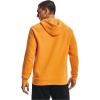 imageUnder Armour Mens Rival Fleece Sportstyle Logo HoodieOmega Orange 857Onyx White